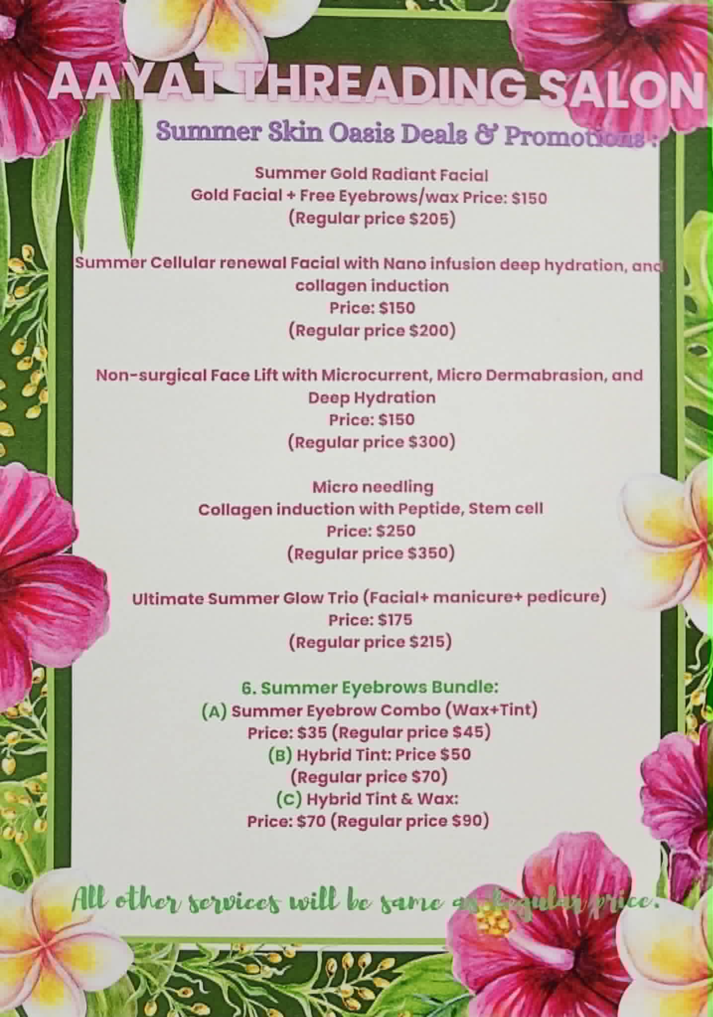Facial Services